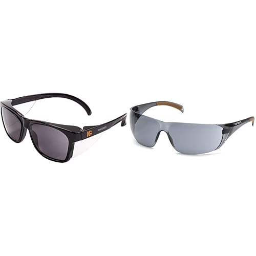 Miniatura 1 de KLEENGUARD KCC49311, lentes de seguridad Maverick, 1  cada uno, cuerpo gris humo, lente humo, marco negro