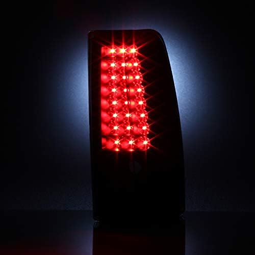 AKKON - For 99-02 Chevy Silverado |99-06 GMC Sierra Full LED Smoked Lens Tail Light + 3rd Third Brake Cargo Lamp