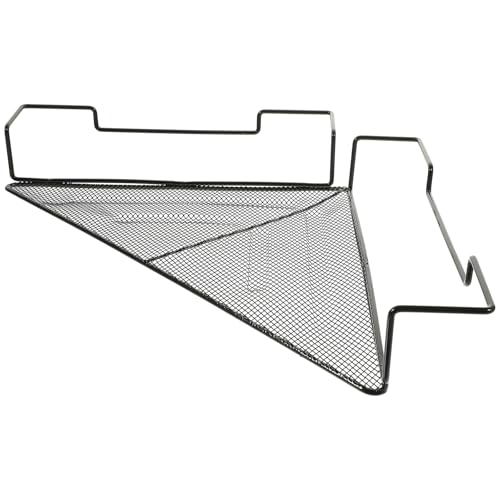 Lurrose Portavasi Angolare in Ferro Battuto Nero, Mensola per Fioriere da Balcone e Balconiera, Supporto Resistente Ganci, Organizer per Piante da Interno e Ufficio Stile Casuale