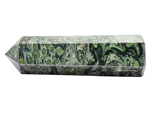 Image of Amazing Gemstone Large Kambaba Jasper Crystal Towers ~ Natural Healing Crystal Point Obelisk for Reiki Healing and Crystal Grid (5.5 inch to 6 inch INCH)