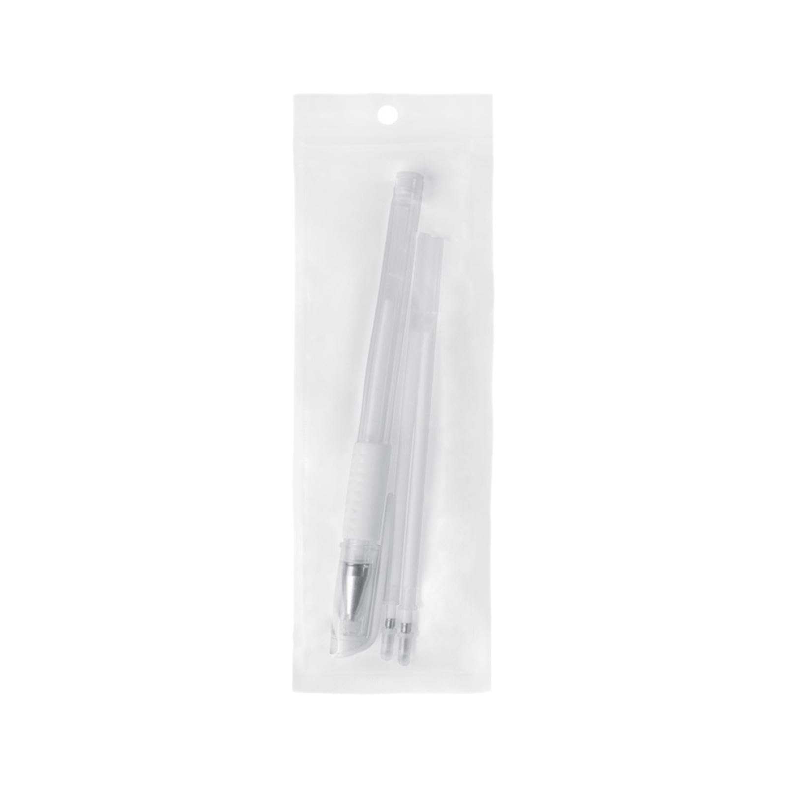 harayaa Rotulador de Microblading para Cejas, Lápiz de Dibujo de Líneas Auxiliares, Lápiz Moldeador de Cejas, Pendientes, Labios, Personal, Blanco
