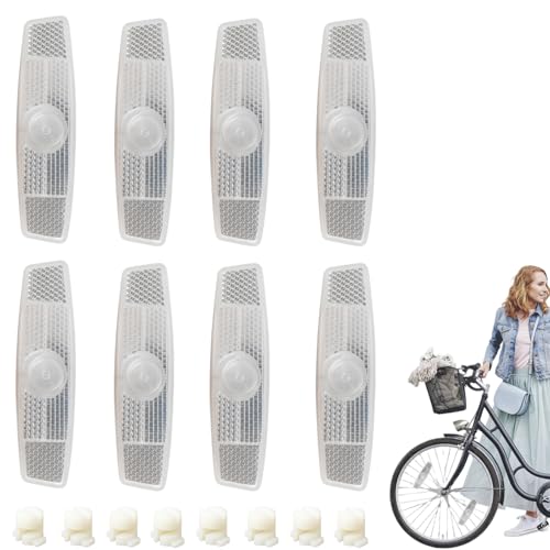 ZHLKHIOP Bike Wheel Reflectors, 8 PCS Bicycle...