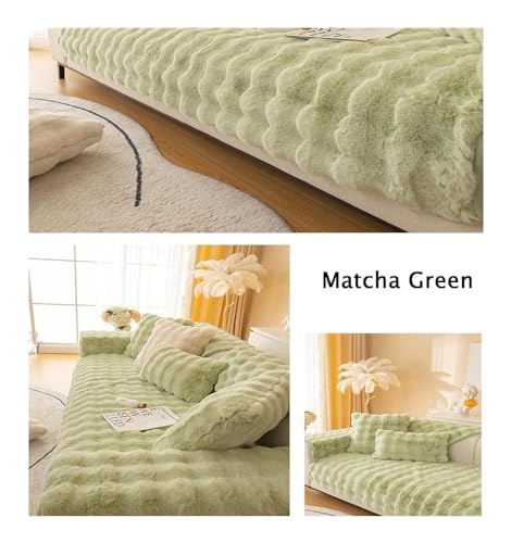Housses de coussin de canapé en fourrure moelleuse haut de gamme