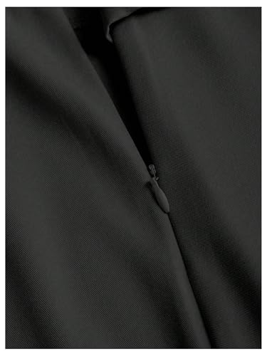 Floerns Women's Metal High Waist Skirt Split Hem A Line Business Office Mini Skirts4