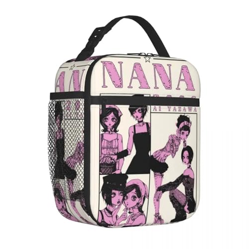 IRUHHGU Anime Nana Osaki Bolsas de Almuerzo aisladas Contenedor térmico para Almuerzo Lonchera portátil Bolsa de Comida Bolsos de Picnic Escolar