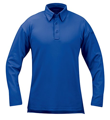 Propper Men's I.c.e Performance Polo  Long Sleeve, Cobalt, Large