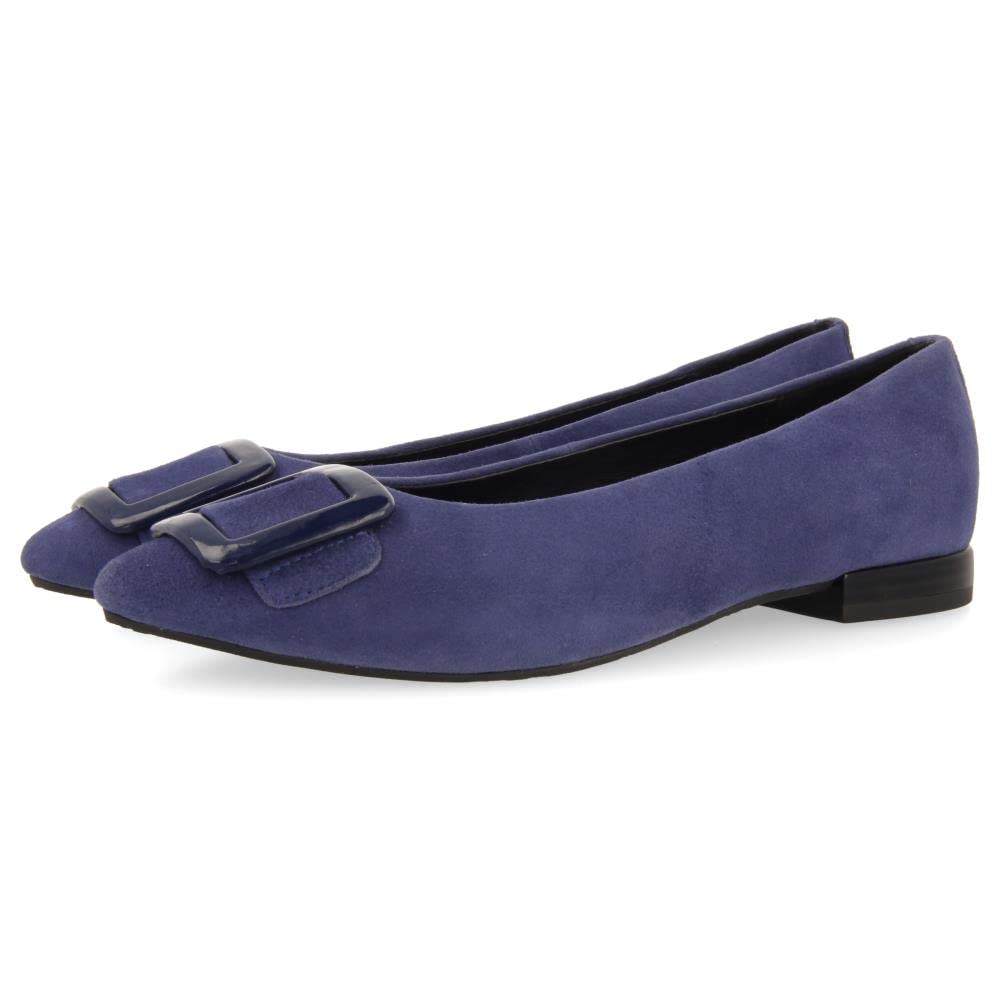 GIOSEPPO Bailarinas Color Cuero de Piel con Detalle de Hebilla en Charol para Mujer ballstad