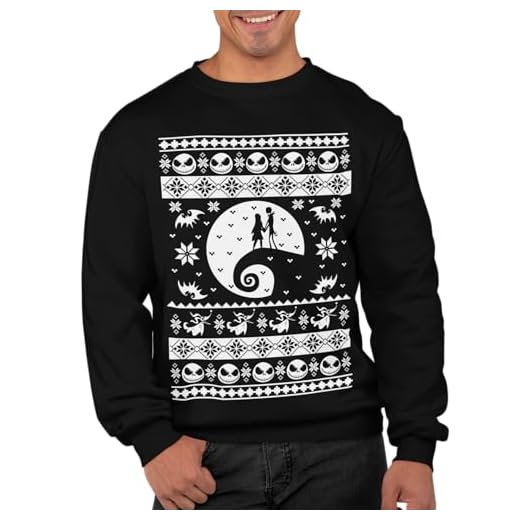Graphic Impact Suéter feo inspirado antes de Navidad Nightmare Jack suéter navideño jersey de Navidad, Negro, XL