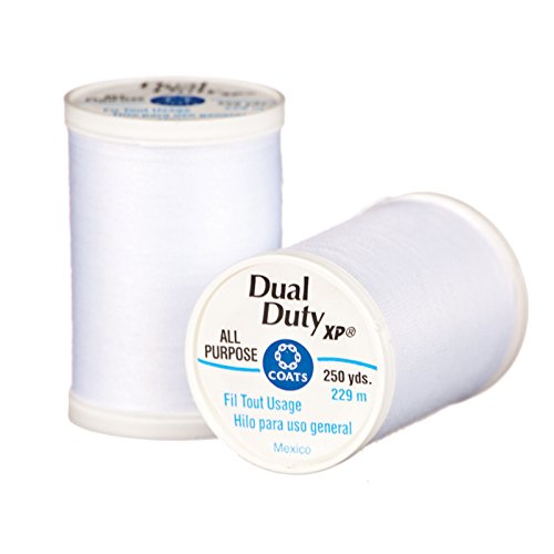 Coats Thread & Zippers S910-0075 Dual Duty XP General Purpose Thread, 250-Yard, Arctic White