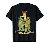Teenage Mutant Ninja Turtles I'm 4 Dude Pizza Birthday Party T-Shirt