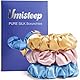 Umisleep 3er Set 100% Mulberry Seiden Scrunchies für Damen, Sanfte Haargummis für weniger Frizz & Haarbruch, Elastische Haargummis ohne Abdrücke（Hellrosa+Hellblau+Dunkelchampagner）