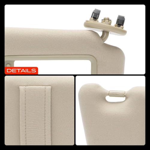 A-Premium Right Passenger Sun Visor Compatible with Toyota Camry 2007-2011 by A-Premium - Used condition - Image 9
