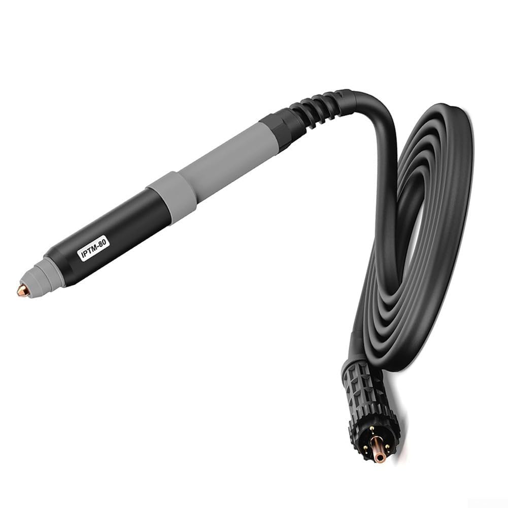 PTM-80 IPTM-80 Cortador de plasma Cabeza de antorcha recta con cable de 20 pies Punta de aleación de cobre 80A Non-HF Pilot Start para LOTOS LTP7500 para PRIMEWELD para Bestarc BTC800XP para Everlast