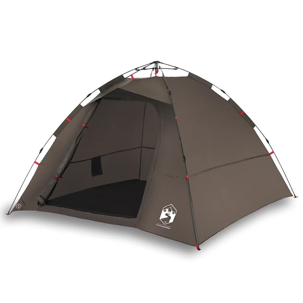 Tienda de Pesca 4 Personas Apertura rápida marrón,Deportes,Actividades al Aire Libre,Camping y Senderismo,Tiendas de campaña,4.55kg-4005327