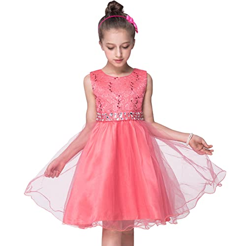 SXSHUN Kleider Mädchen Prinzessin Kleid Tüll Kostüm Party Kleid Festzug...