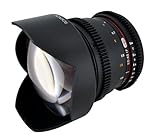 Rokinon CV14M-NEX 14mm T3.1 Wide Angle Lens for Sony E-mount (NEX) with De-Clicked Aperture and...