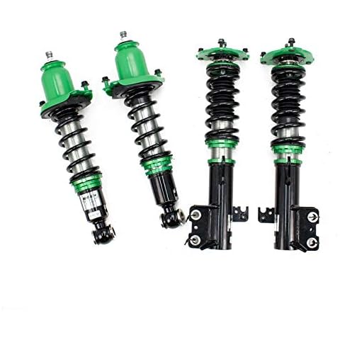 Rev9 R9-HS2-066_1 Hyper-Street II Coilover Suspension Lowering Kit, Mono-Tube Shock w/ 32 Click Rebound Setting, Full Length Adjustable, compatible with Toyota Corolla (E130) 2003-08 Cover
