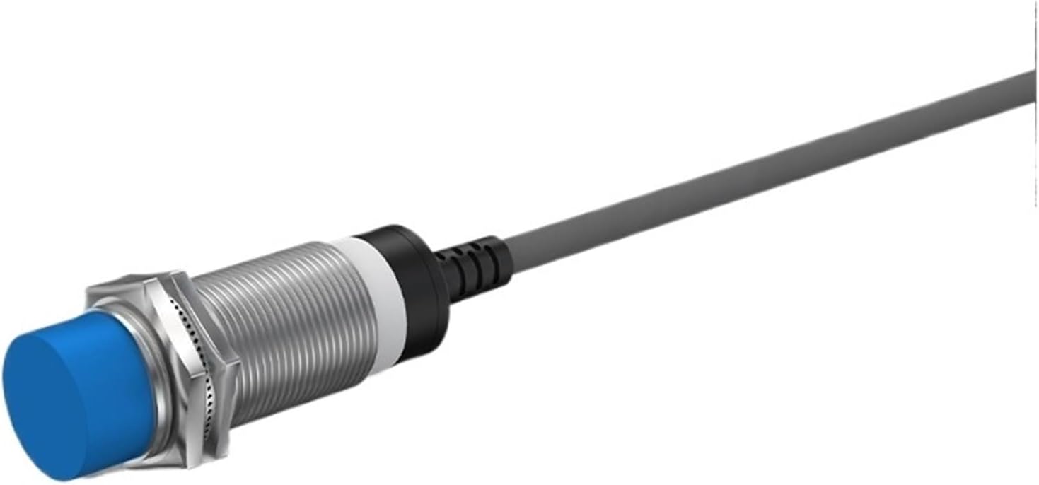 M18 Ordinary inductive proximity switch sensor two-wire npn normally closed 220v metal sensor pnp three-wire 24v normally open(Flat head - NC,DC 2 line)