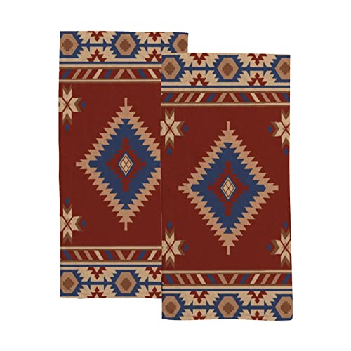 Pendleton Bath Towel Set Of 2 Decorative Aztec Hand Towels For Bathroom Kitchen Western Fingertip Towel Set Bridal Shower Gift Ideas Stocking Stuffer Birthday Chirstmas Gifts Bathroom Decor #TOP1