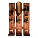 Personalized Wooden Wall Mount Whiskey Dispenser with Glasses, Custom Whiskey Gift, Liquor Decanter, Home Bar Decor, Unique New Home Gift