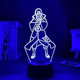 RBOTONGSHOP 3D Night Light 3D Illusion Lamp Anime Uchiha Itachi Sasuke Naruto Night  Light  for...