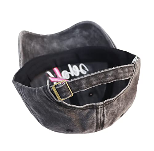 Gorro de algodón ajustable para mujer con lazo rosa miniatura 4