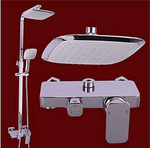 Mitigeur de douche en cuivre blanc ensemble mural haut de gamme 8"