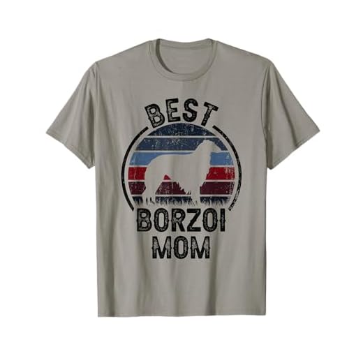 Best Dog Mother Mom - Vintage Borzoi T-Shirt