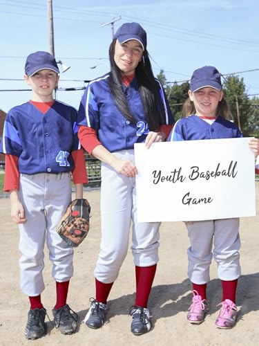 Image of Baseball Socks and Belt Set Cotton Youth Softball Socks for Boys Girls