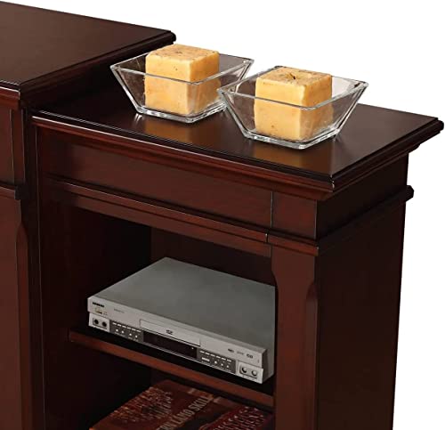 Procom Dual Fuel Ventless Gas Fireplace System - 10,000 Btu, T-Stat Control, Chocolate Finish With Shelves - Model# Fs100T-Cbs #TOP3