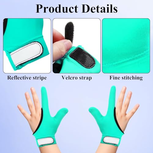 Image of 4pcs Thumb Sucking Guard Gloves Kids Anti Thumb Sucking Glove | Chewy Compression Thumb Sucking Stop Nail Biting Finger Biting Glove for Kids Thumb Guard for Ages 5-12