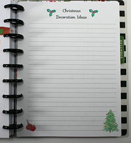 Christmas Planner Extension Pack For 9-Disc Classic Happy Planner, Christmas Organizer, Christmas Planner Insert, Happy Planner Inserts #TOP4
