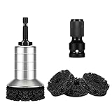 Wheel Hub Buddy Resurfacing Cleaning Kit, Brake Stud Bearing Surface Cleaner Tool Includes 1 Cleaning Head 1 Adapter & 3 Pads Fits 1/2' Impact Wrenches and Power Drills