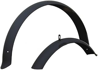 Firmstrong Beach Cruiser Bicycle Fender Set, Front/Rear, Matte Black, 26"