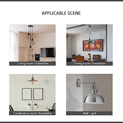 LEDSONE 120mm Lighting Fixture Ceiling Plate Bracket Fitting Ceiling Rose Strap Mounting Ceiling Bracket Plate with Accessories for Home Office Chandelier Lamp Base - Image 4