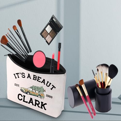 PWHAOO Funny Christmas Cosmetic Bag It's a Beaut Clark Est 1989 Cosmetic Bag Christmas Movie Lover Gift (Beaut Clark B)2