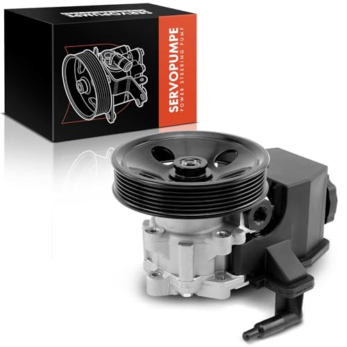 Frankberg Servopumpe Hydraulikpumpe Lenkung Mit Keilrippenriemenscheibe Kompatibel mit C-Klasse W203 CL203 S203 C180 C200 C230 2.0L-2.3L Benzin 2000-2002 Replace# 0024668401