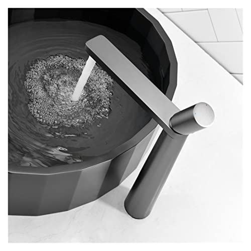 Robinet cascade pour salle de bain moderne, mitigeur d'évier or brossé design