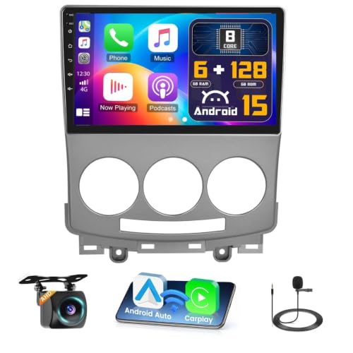 8Core 6+128G Android 15 Car Stereo for Mazda 5 2005-2010