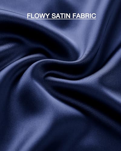 Image of BTFBM 2026 Summer Womens Skirts Silk Elegant High Waist Flowy Long Satin A-Line Midi Skirt Cocktail Wedding Party