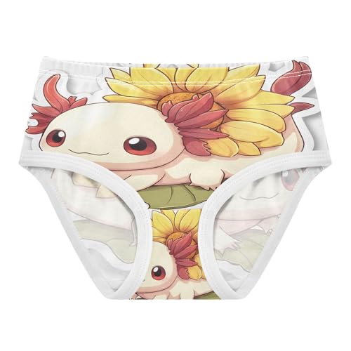 Cute Axolotl Sunflower Toddler Girls's Underwear 2T 202b8891