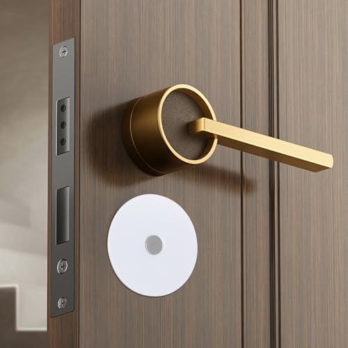 Placa embellecedora con tornillos y tuercas para tapar agujeros de pomo de puerta blanco 6