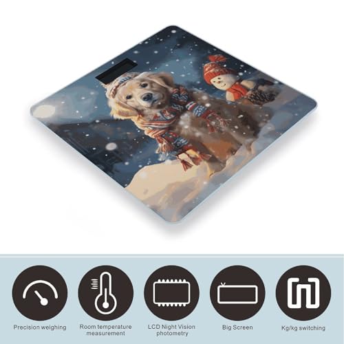 Báscula Digital de Baño FekiLoot con Plataforma Ancha miniatura 3