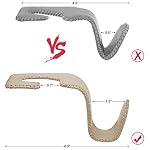Headrest Hooks for Car, Purse Hooks for Purse and Bags,2 PCS Car Purse Holder Leather Hanger Holder Hook, for Hanging Purses and Bags and Coats Beige - Image 2