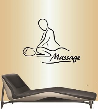Wall Vinyl Decal Home Decor Art Sticker Massage Spa Salon Therapy Girl Woman People Relax Removable Stylish Mural Unique Design for Any Room 214