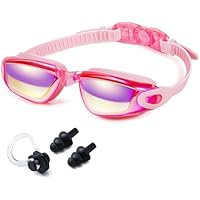 Anti-Fog UV Swim Goggles with Earplug with HD Lens only border=