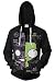 COSMOVIE Mens Invader Zim Gir Doom Hoodies Adult Casual Hooded Zip Up Sweatshirt (XXL, Color-2)