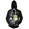 Anime Mens Hoodies Cosplay Jacket Adult Casual Hooded Zip Up Sweatshirt Coat
