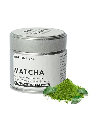 Matcha Ceremonial Puro de Japón - Té Verde Original de Primera Cosecha - 100% Natural y Analizado en Laboratorio (40g)
