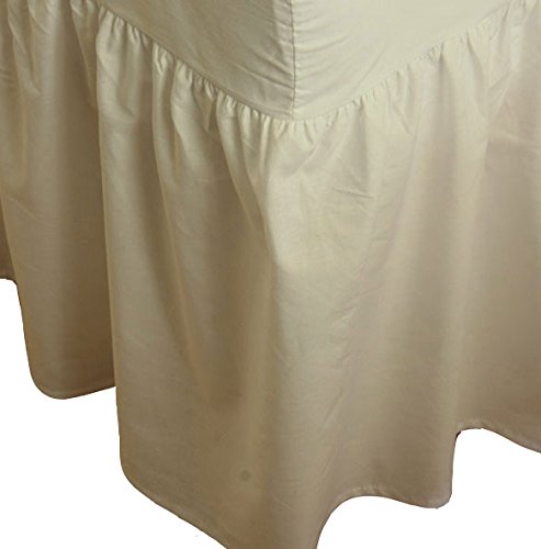 Percale Extra Deep Fitted Valance Sheet (King, Beige) — image 1